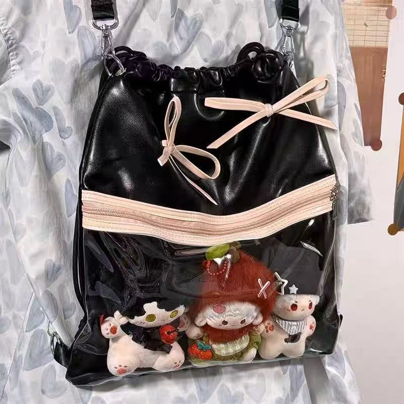 JIAERDI Sweet Cute Bow Drawstr - Anime Tote Bag review and price