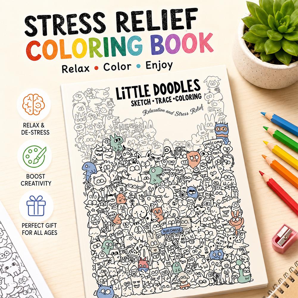 Little Doodles Coloring Book P - Art Book Illustration review and price